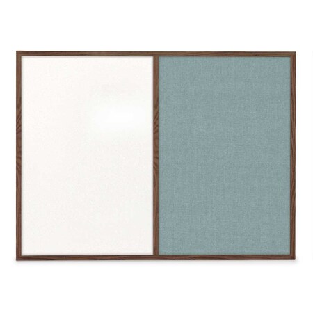 United Visual Products Slim Style Indoor Enclosed Corkboard, 48 UVRDS48SBH-SATIN-DRKSPR